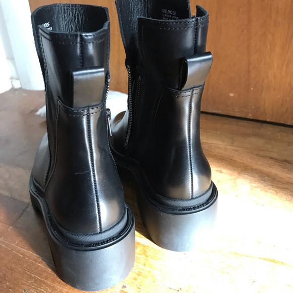 Ash Melrose Leather Lug Sole Boots 